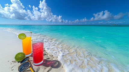 Poster - equipment on the beach