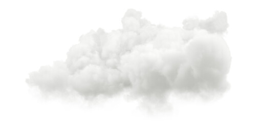 Aufkleber - Soft clouds drifting in the sky clipart on transparent backgrounds 3d illustrations png