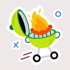 Sticker - BBQ Grill 