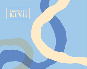 Canvas Print - Abstract  line design for templates.