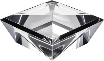 crystal box,grey crystal shape of cube,cube made of crystal isolated on white or transparent background,transparency 