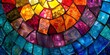Colorful stained glass window texture. Abstract background and texture for design.