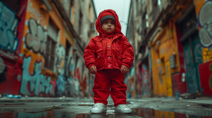 Poster - Hip Hop Kid on the Streets