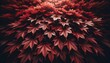 A cascade of overlapping wine red autumn leaves, with the play of light and shadow accentuating the rich hues and textures, capturing the essence of fall. AI Generative.