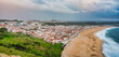 View of Nazare village in Portugal