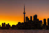 Fototapeta  - Toronto skyline at sunset, Canada