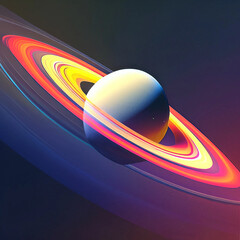 Canvas Print - planet Saturn