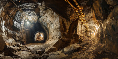 Sticker - gold mine interior