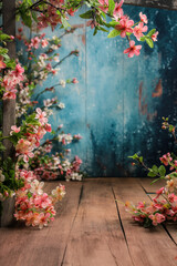 Wall Mural - Springtime studio background