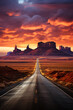 © Riverland Studio - american road at sunrise time