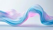 The frozen dynamics of a translucent undulating fluid flow. A splash of liquid. Abstract background for design. Illustration for cover, card, interior design, poster, brochure, presentation, etc.