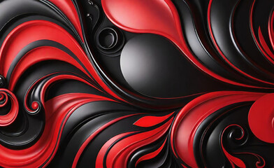 3D red gray techno abstract background overlap layer on dark space with rough decoration. Modern graphic design element cutout shape style concept for web banners, flyer, card, or brochure cover.