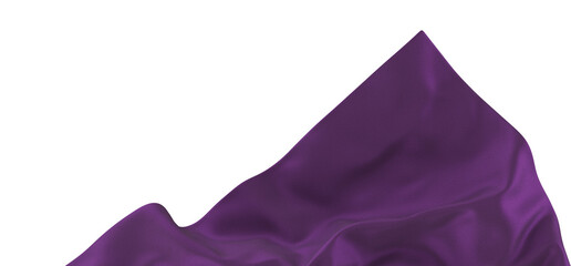 Wall Mural - Flowing purple cloth background, 3d rendering.