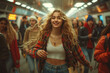 © maxwellmonty - A flash mob surprising commuters with a joyful dance, transforming an ordinary day into a celebration of movement.