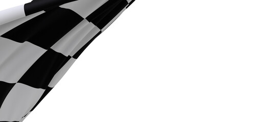 Wall Mural - Black and white checkered abstract background. Race background with space for text. Racing flag - PNG