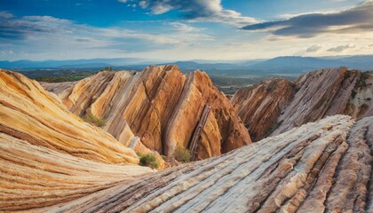 Canvas Print - sedimentary rock background