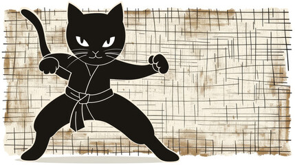 Stealthy Dojo Skills: Ninja Kitten and Shurikens