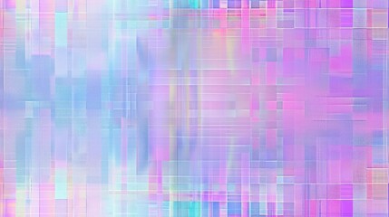 Wall Mural - A minimalist holographic background with solid glitches and gradients