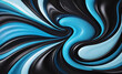 暗い青の背景にグランジ背景テクスチャ、水彩で描かれたまだらの青い背景、カラフルな明るいインク、黒い紙の背景に水彩テクスチャ。