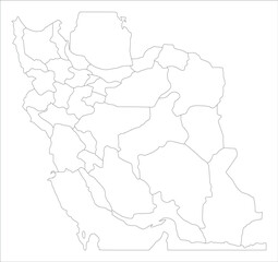  Iran's map for cut and engraving EPS