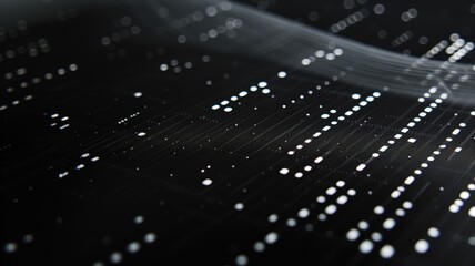 Wall Mural - abstract technology background with glowing digital lines