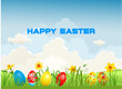 Easter seasonal landscape card