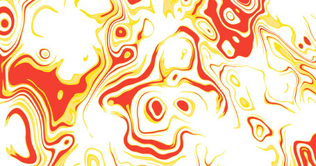 Abstract swirling orange and red pattern illustration
