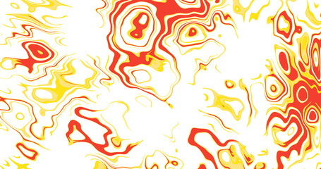 Abstract swirling orange and red pattern illustration
