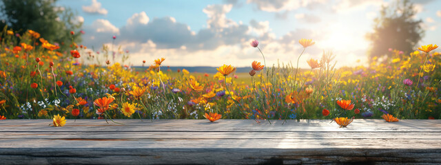 field of poppies, podium concept