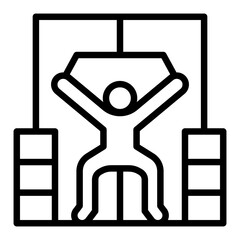 Wall Mural - Fitness Training Icon