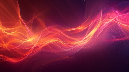 Sticker - A mesmerizing red, orange, and violet glow forms a blurred abstract gradient against a dark, grainy background. This composition, designed for a large banner size, radiates glowing, AI Generative
