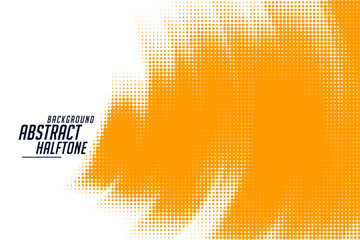 Wall Mural - white and yellow halftone pattern abstract backdrop for presentation