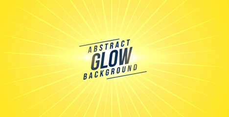Canvas Print - abstract glowing lines yellow backdrop with sunbeam motion effect