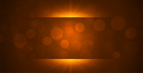 Canvas Print - eye catching bokeh backdrop with shiny light effect