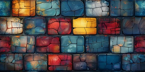 Wall Mural - Grunge banner. Abstract stone background. The texture of the stone wall. Close-up rock backdrop.