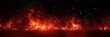 © Planetz - red fire particles lights on black background, fire in motion blur.,Flame, fire with smoke on dark background