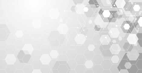 Abstract hexagon background vector illustration