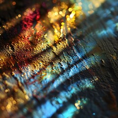 Wall Mural - a close up of a piece of art with a blurry background