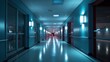 © CStock - Clean hospital corridors, modern hospitals,Bright lights at the end the hospital corridor.