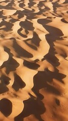 Wall Mural - Aerial view of beautiful desert dunes at sunset in Death Valley