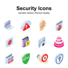 Wall Mural - take a look at this beautifully designed security icons set in modern style