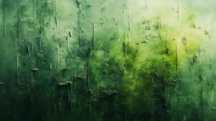 Green background.