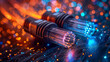 © Visual Craft - internet, optic fibre, connection abstract background (1)