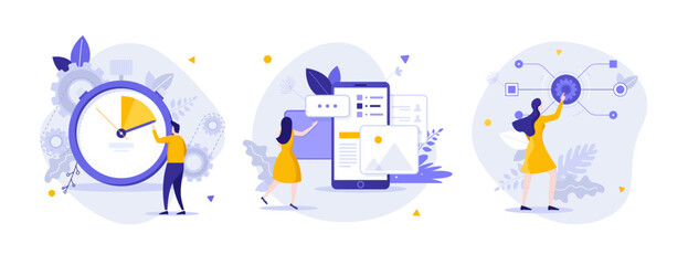Set Of Business Characters Concepts