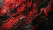 Dark red and black liquid marble background.