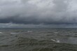 the sky over the sea after a storm. Baltic sea Poland