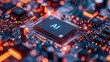 On-board microprocessor chip with artificial intelligence technology