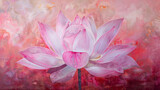Fototapeta Kwiaty - Pink lotus flower