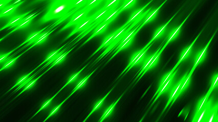 Wall Mural - Green metallic background, shiny striped 3D metal abstract background.