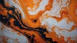 Marble ink fiery orange. Orange marble pattern texture abstract background. Great for background or wallpaper designs.